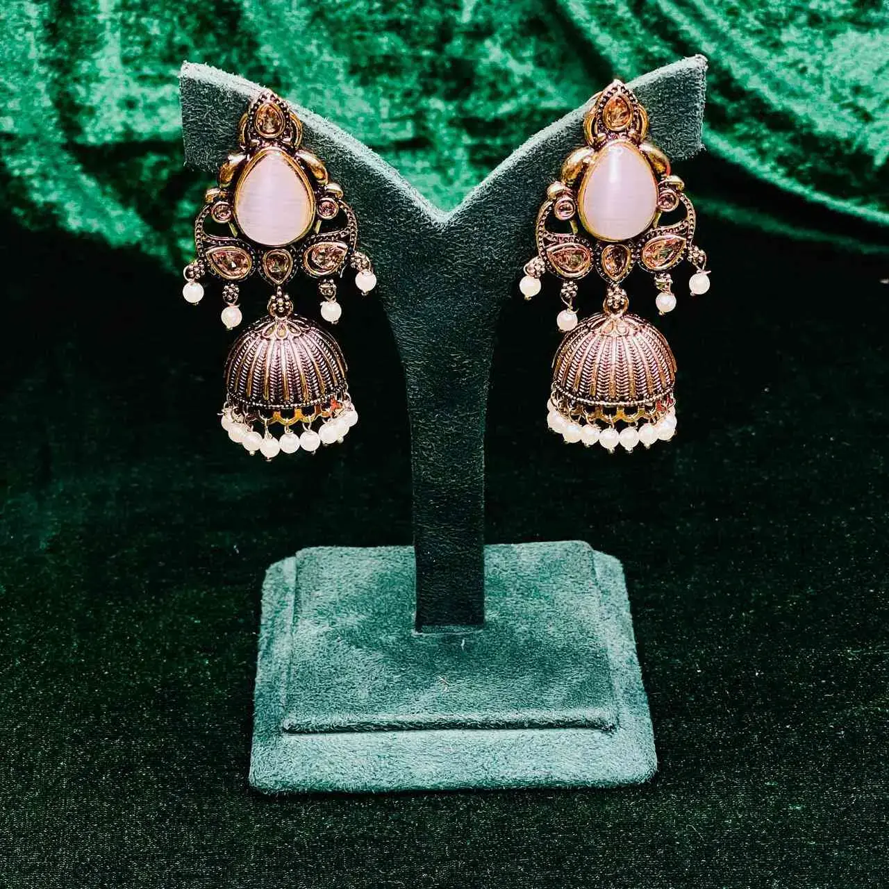 SAJH324 KAYAN JHUMKA GREY